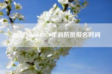 阳江2020年消防员报名时间