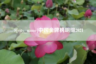 阳江中国金牌榜明细2021