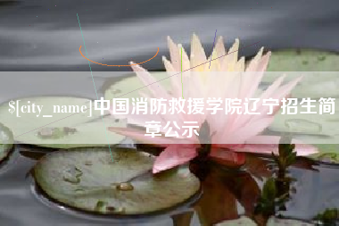 阳江中国消防救援学院辽宁招生简章公示