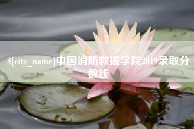 阳江中国消防救援学院2019录取分数线