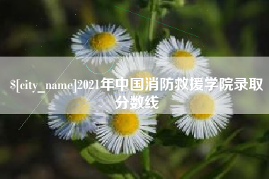 阳江2021年中国消防救援学院录取分数线