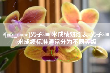 阳江男子5000米成绩对照表-男子5000米成绩标准通常分为不同等级