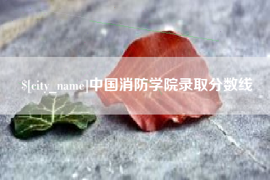 阳江中国消防学院录取分数线