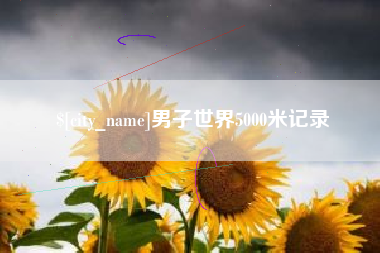 阳江男子世界5000米记录