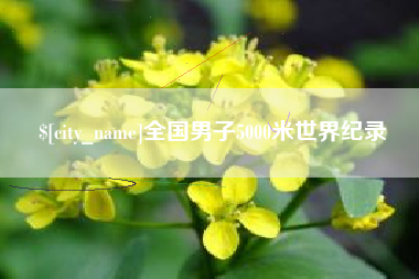 阳江全国男子5000米世界纪录