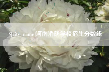 阳江河南消防学校招生分数线