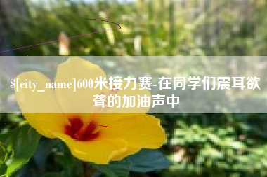 阳江600米接力赛-在同学们震耳欲聋的加油声中