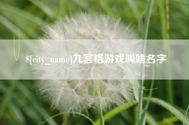 阳江九宫格游戏叫啥名字