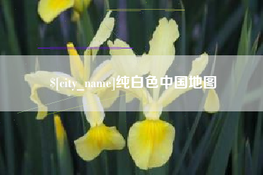 阳江纯白色中国地图