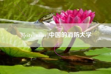 阳江中国的消防大学