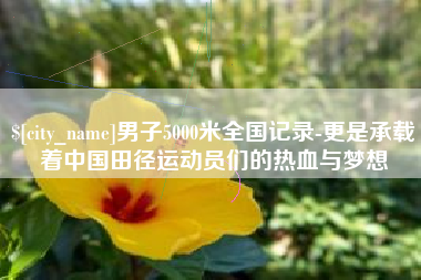 阳江男子5000米全国记录-更是承载着中国田径运动员们的热血与梦想