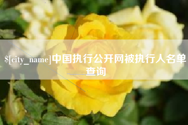 阳江中国执行公开网被执行人名单查询