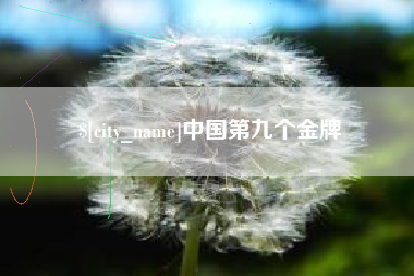 阳江中国第九个金牌