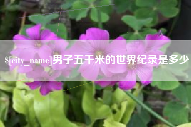 阳江男子五千米的世界纪录是多少
