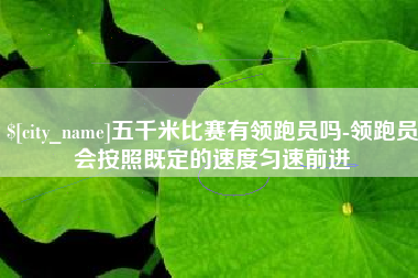 阳江五千米比赛有领跑员吗-领跑员会按照既定的速度匀速前进