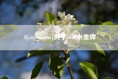 阳江男子5000米金牌
