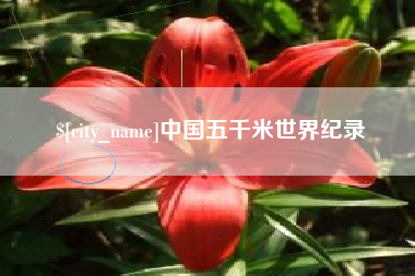 阳江中国五千米世界纪录