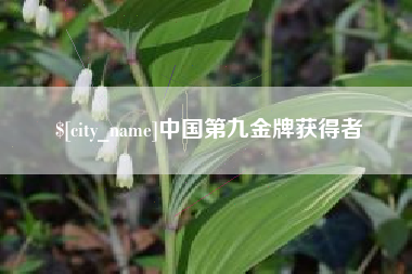 阳江中国第九金牌获得者