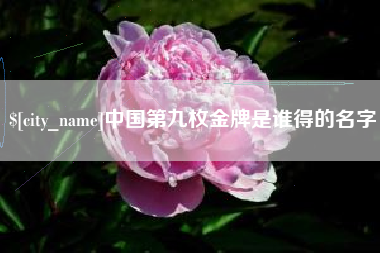 阳江中国第九枚金牌是谁得的名字