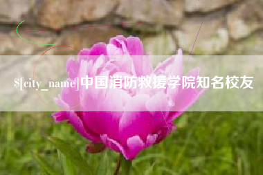 阳江中国消防救援学院知名校友