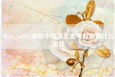 阳江消防中控证怎么考取需要什么条件