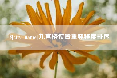 阳江九宫格位置重要程度排序