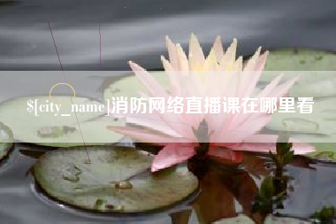 阳江消防网络直播课在哪里看