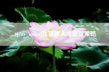 阳江九宫格人才管理策略
