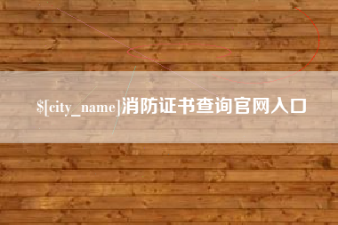 阳江消防证书查询官网入口