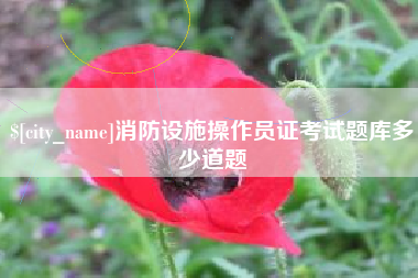 阳江消防设施操作员证考试题库多少道题