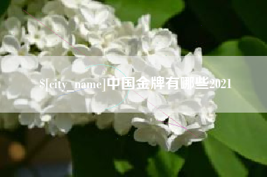 阳江中国金牌有哪些2021