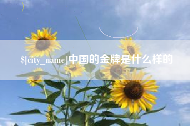 阳江中国的金牌是什么样的