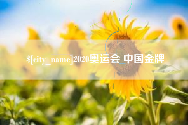 阳江2020奥运会 中国金牌