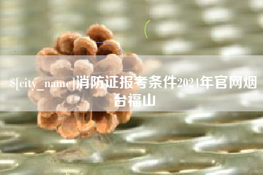 阳江消防证报考条件2024年官网烟台福山