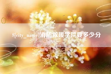 阳江消防救援学院要多少分